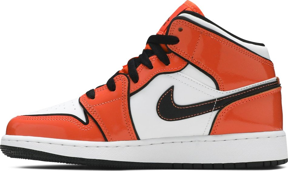 Air Jordan 1 Mid SE GS Turf Orange BQ6931-802