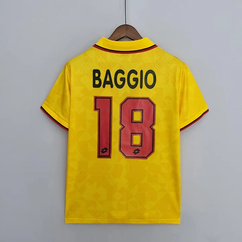 Retro 1995-96 AC Milan away BAGGIO BARESI VIEIRA  ALBERTINI Football jersey