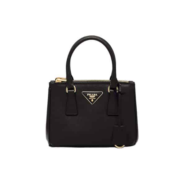 Prada Galleria Saffiano Leather Mini Bag Black 20Cm