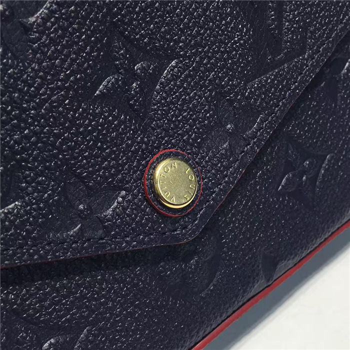 Louis Vuitton F Licie Pochette Navy Blue 21cm/8.3in