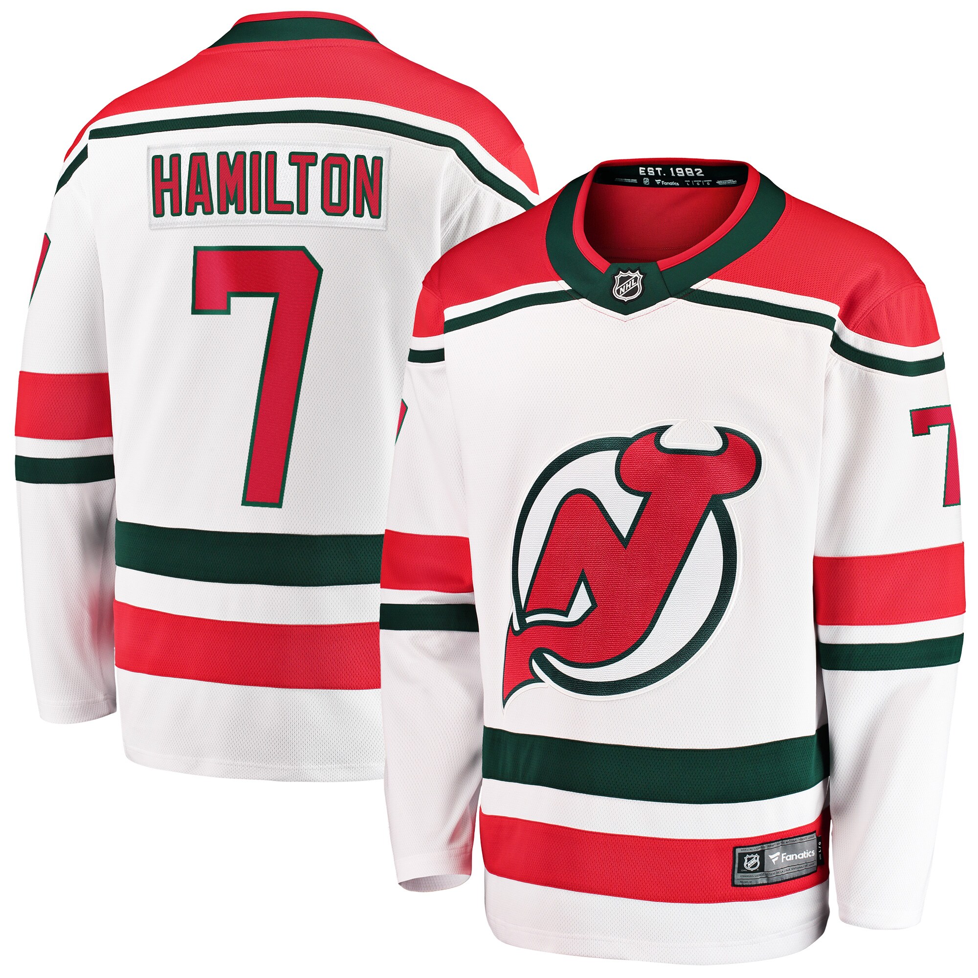 Dougie Hamilton New Jersey Devils Fanatics 2022/23 Heritage Premier Breakaway Jersey – White