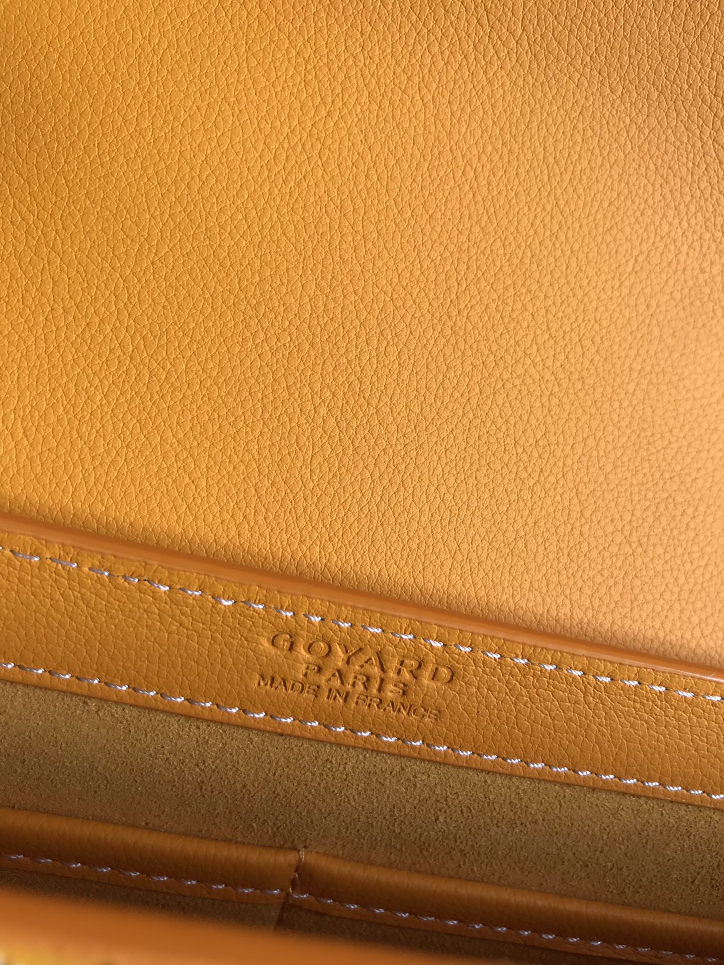Goyard 233 Bag 25 Cm Yellow Calfskin And Goyardine Canvas