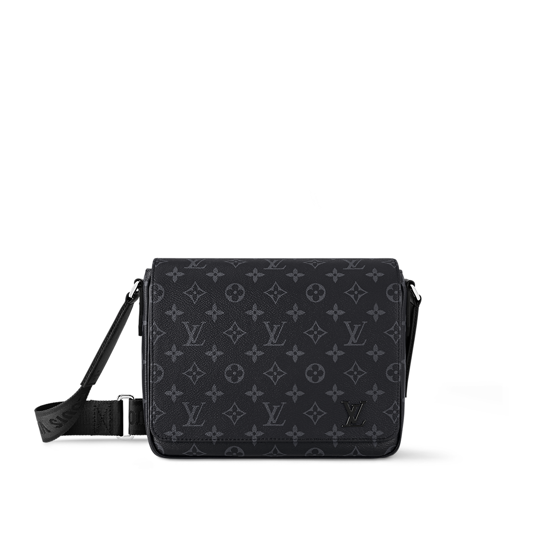Louis Vuitton District Pm Bag Monogram Black 26Cm M46255