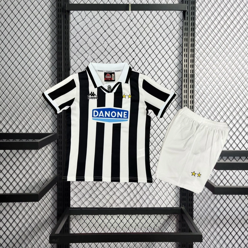Retro KIDS 1994-95 KIDS Juventus Home Del Piero Lombardo Vialli Conte Di Livio ZIDANE Football jersey retro