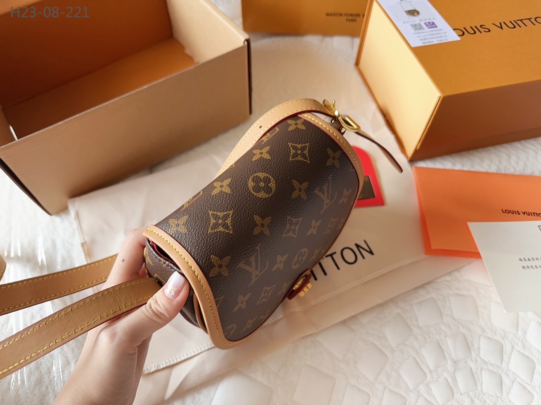 Louis Vuitton Tambourine Shoulder Bag Brown 18Cm M44860