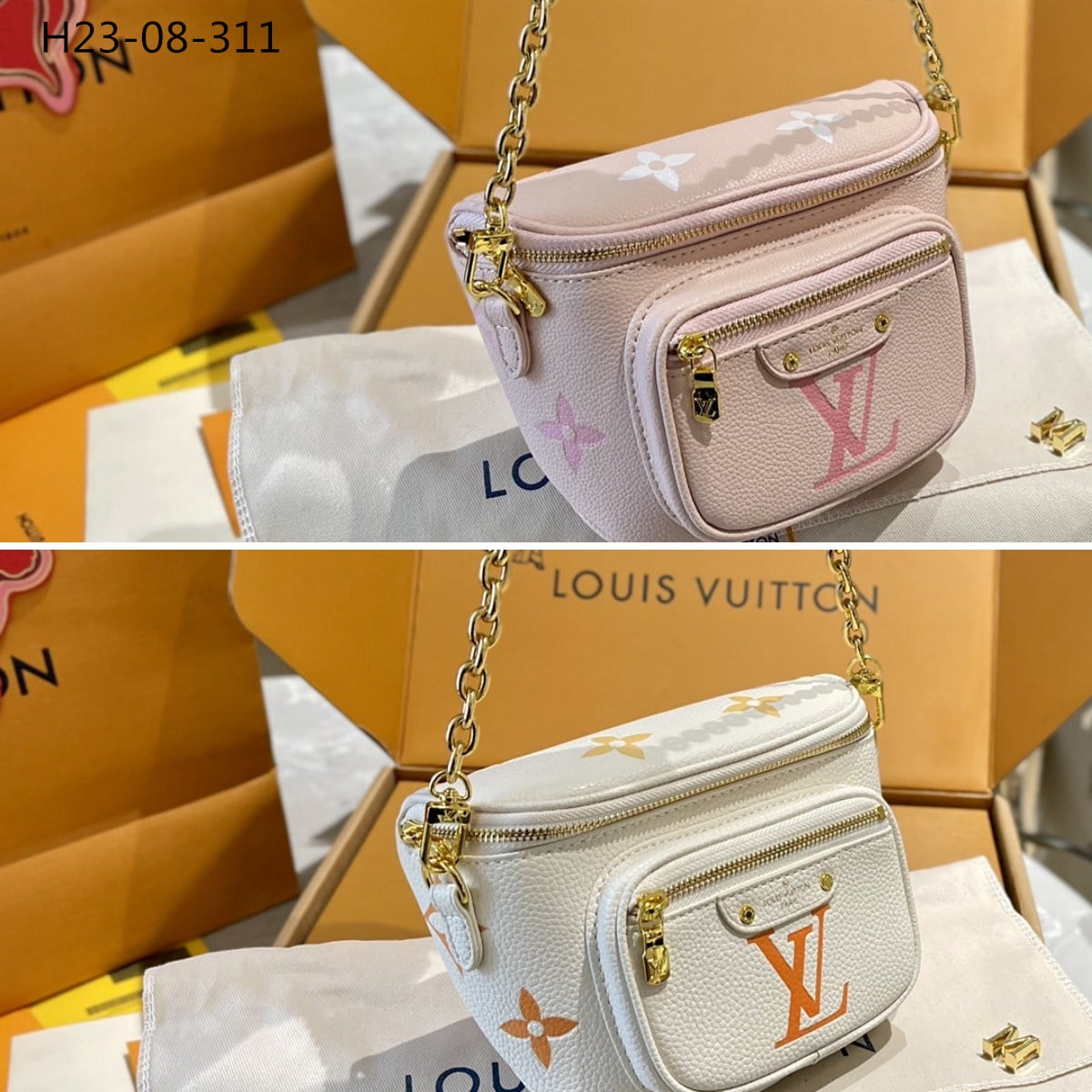 Louis Vuitton Mini Bumbag Pink 18Cm M82347