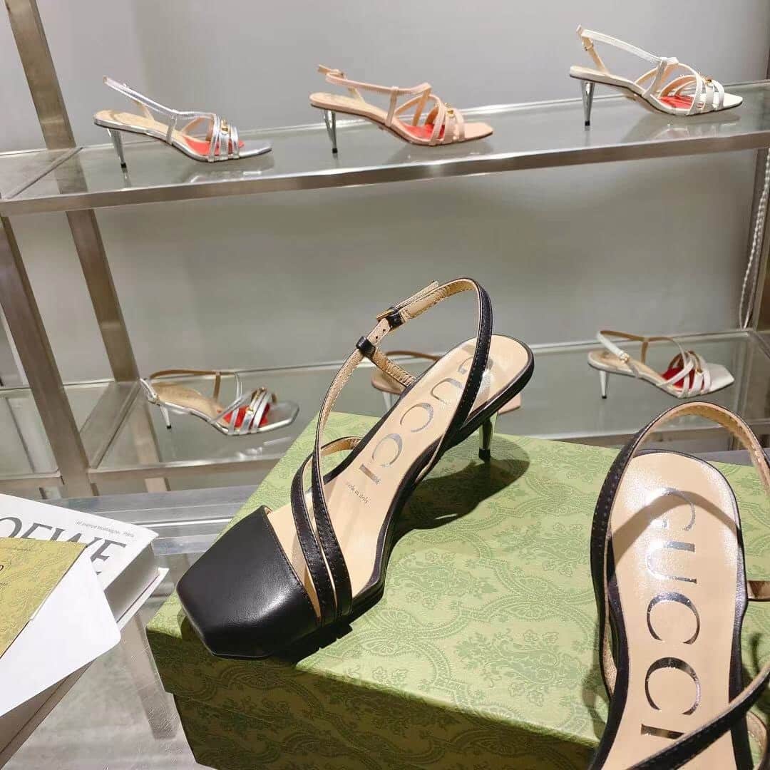 Gucci Black Mid Heel