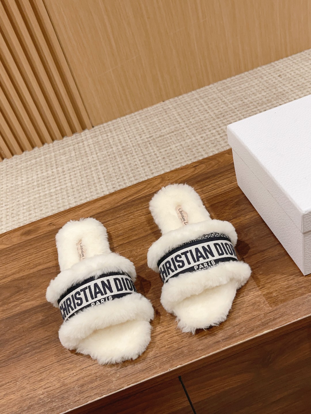 Christian Dior Wool Flat Slippers
