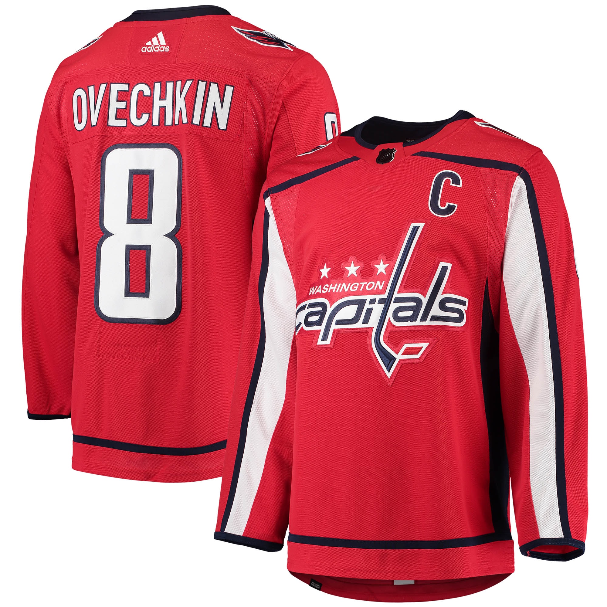 Alexander Ovechkin Washington Capitals adidas Home Primegreen Authentic Player Jersey – Red