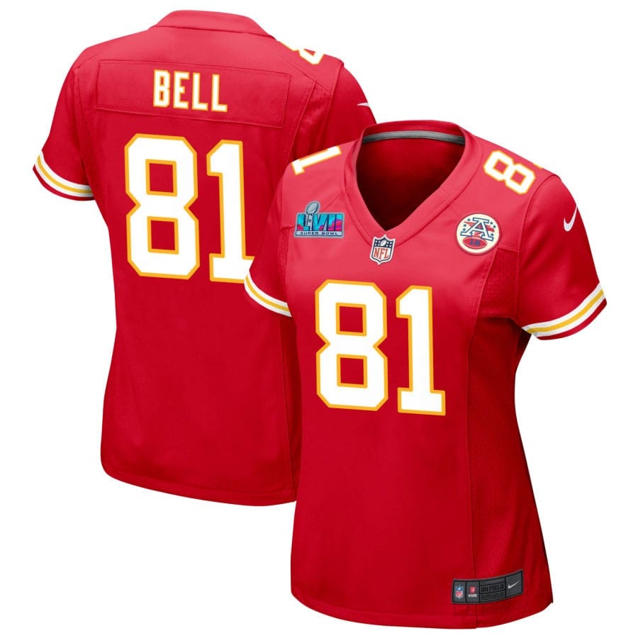 Blake Bell Kansas City Chiefs  Women's Super Bowl LVII Game Jersey - Red
