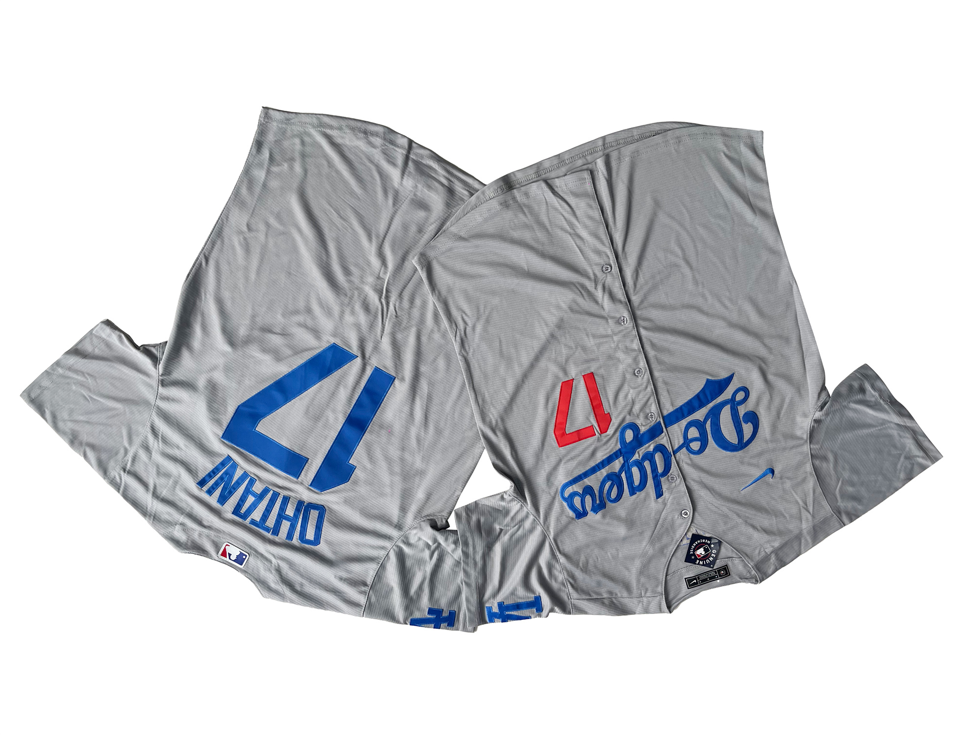 Los Angeles Dodgers #17 Shohei Ohtani Royal Grey Jersey