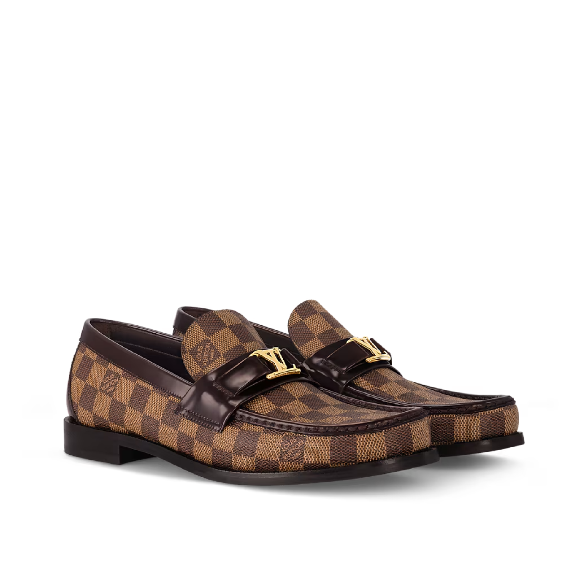 Louis Vuitton LV Major Loafer Damier Ebene Canvas Brown for Men 1A5A3L