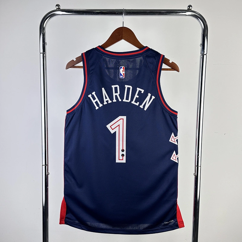 2024 NBA Philadelphia 76ers 1 HARDEN Basketball Jersey