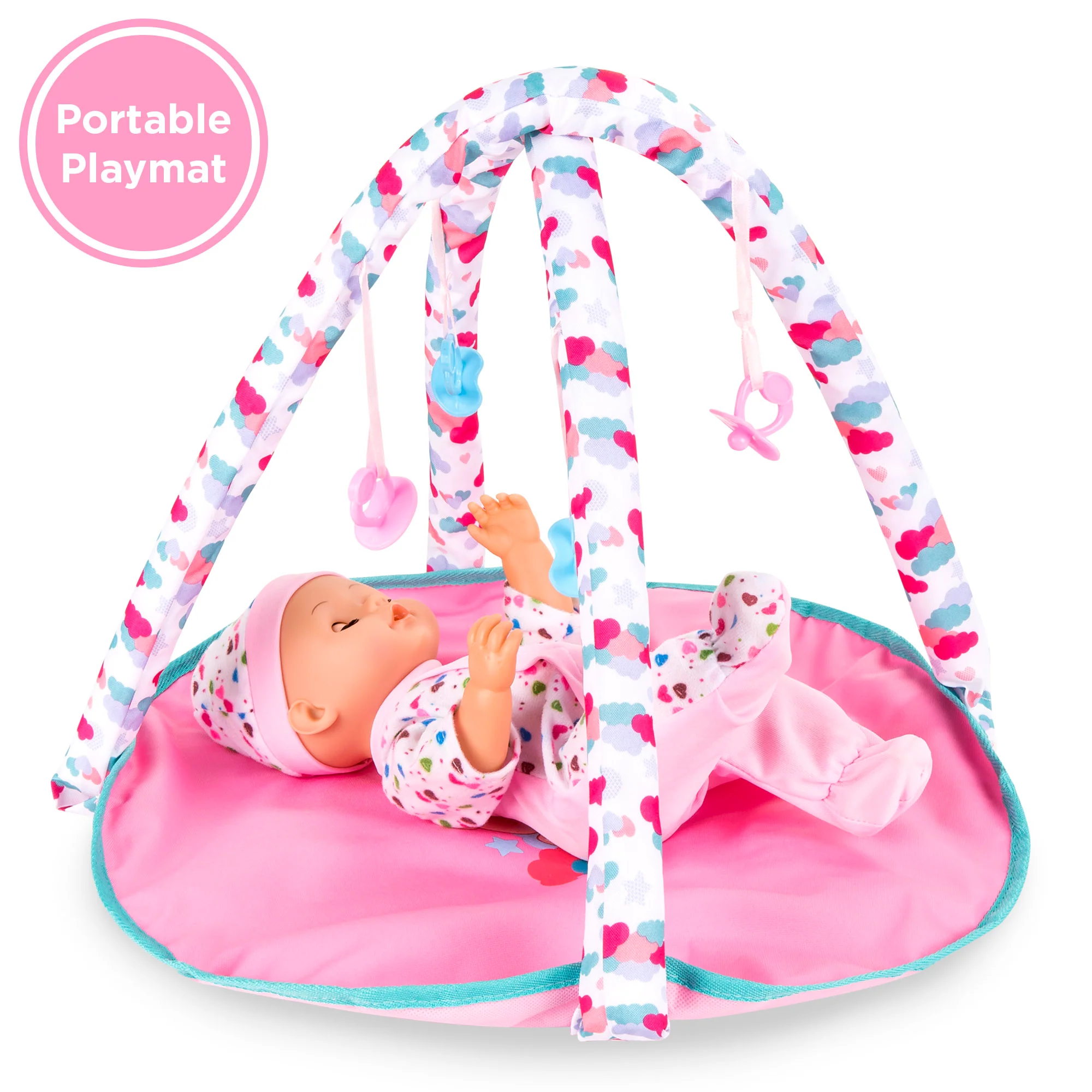 Kids 15-Piece 13.5in Newborn Baby Doll Role Play Playset w/ Accessories