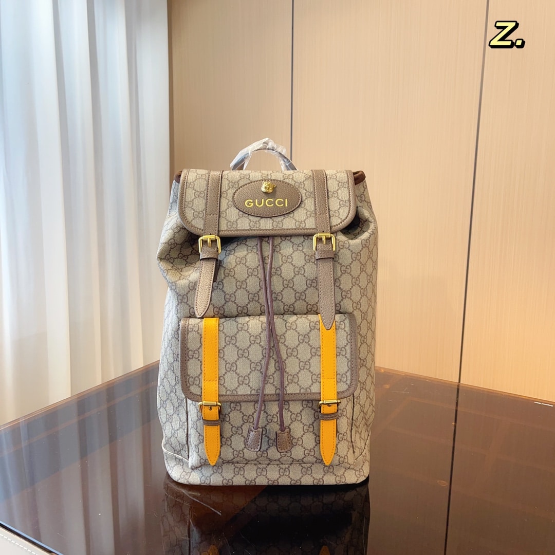 Gucci Soft Gg Supreme Backpack Beige 41Cm 473869 K9Rit 8857