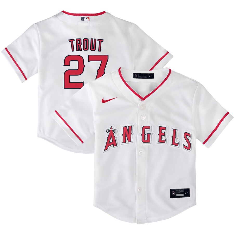 Mike Trout Los Angeles Angels Toddler Home Player Jersey White
