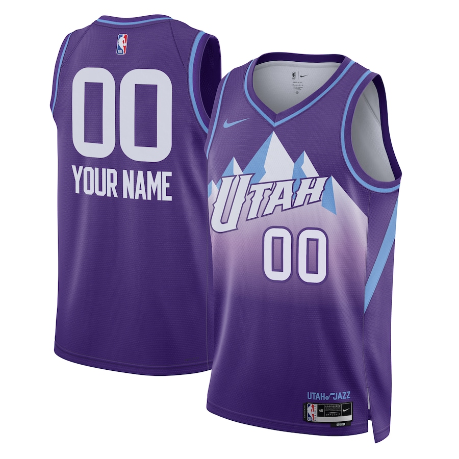 Unisex Utah Jazz Purple 2024/25 Custom Swingman Jersey - City Edition