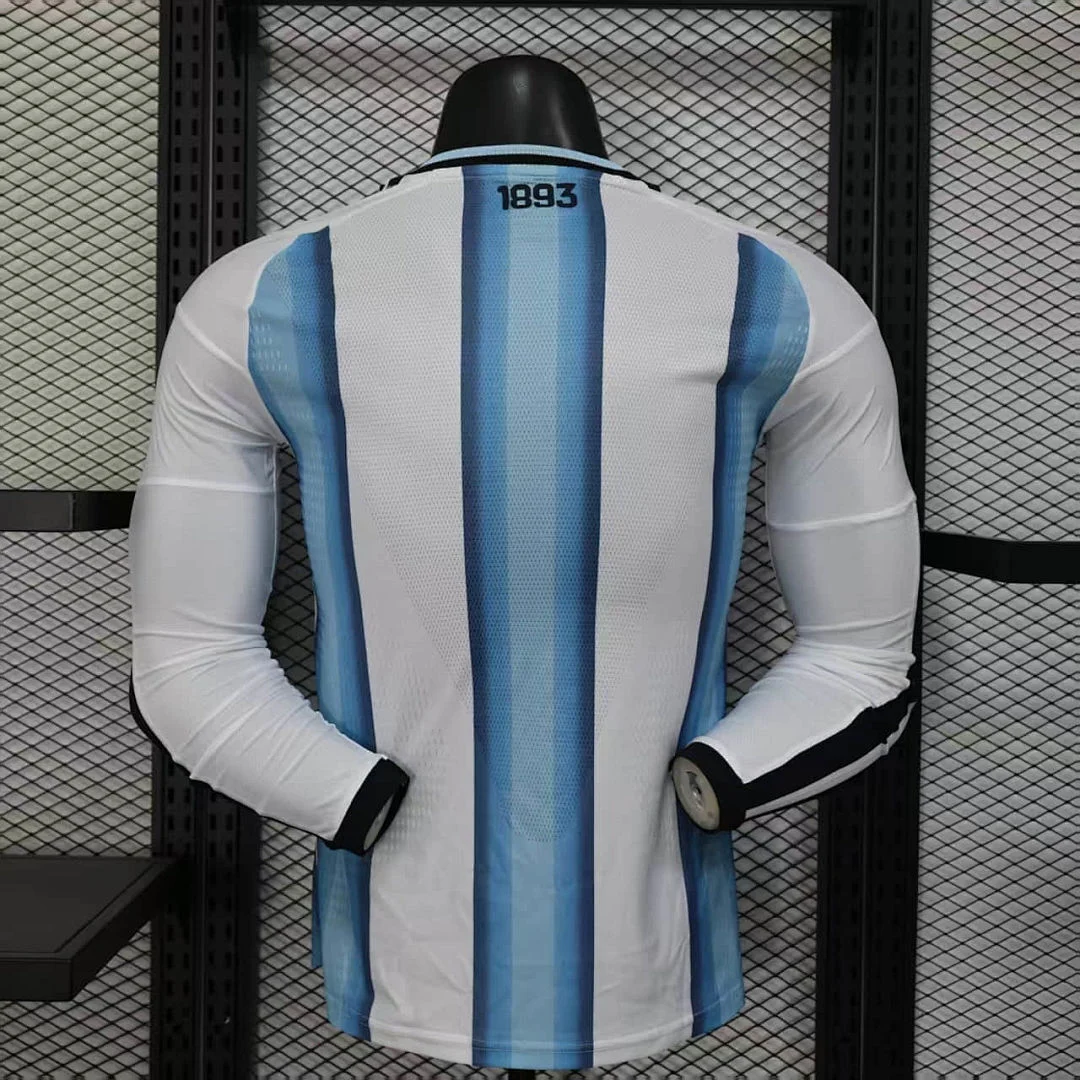 World Cup 2026 Argentina Team Long Sleeves Home Football Jersey Player Version
