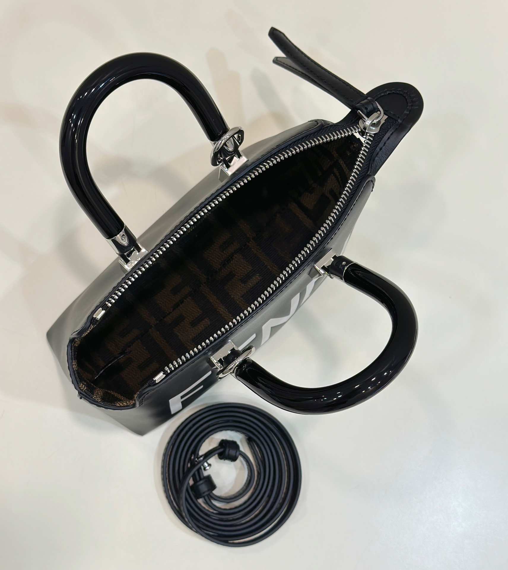 Fendi By The Way Leather Mini Bag Black 18cm