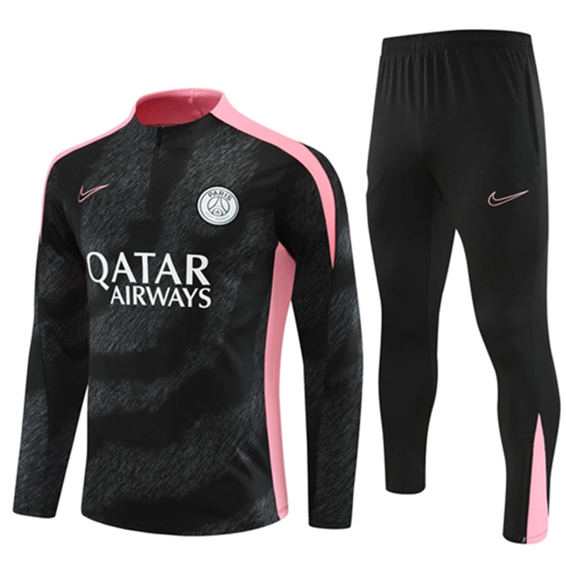 2024-25 psg Paris Black Long Sleeve Training Suit