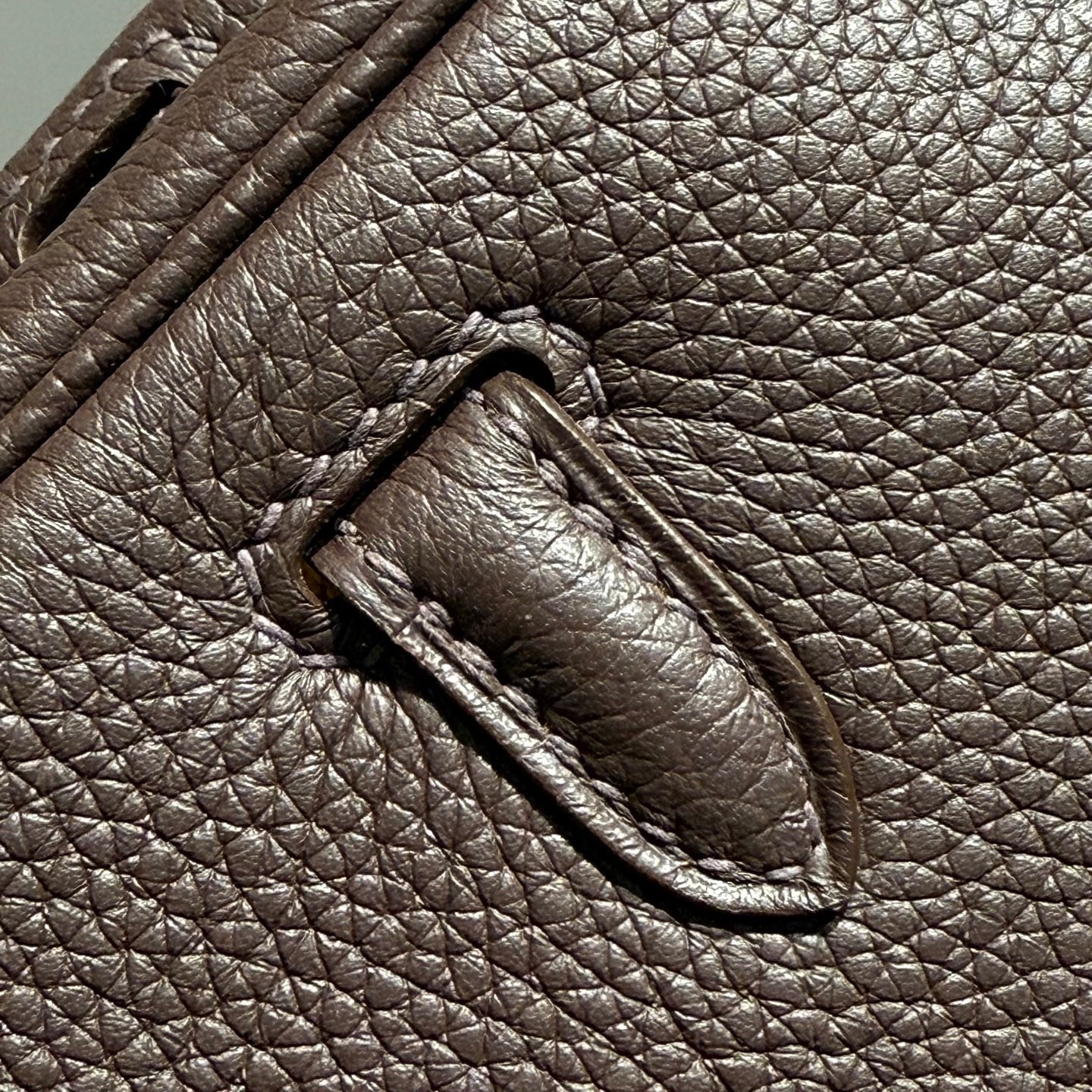 Hermes Birkin 25Cm Cafe Togo Leather Silver Hardware 237502