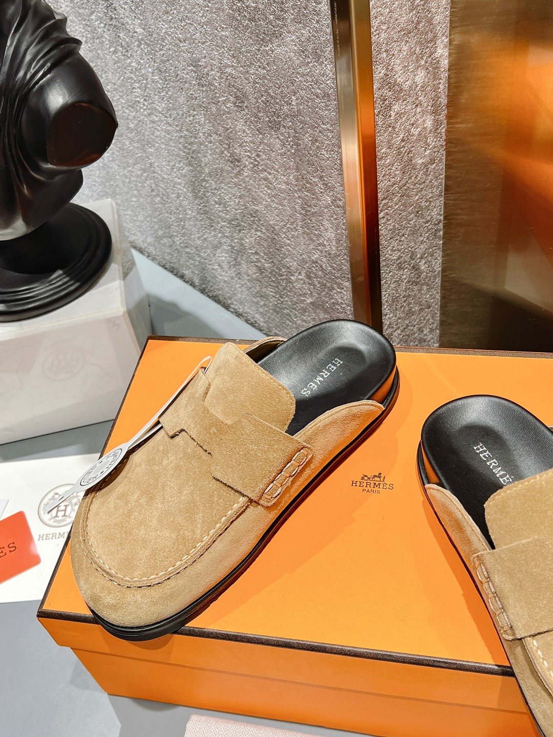 HERMES GO MULE BROWN
