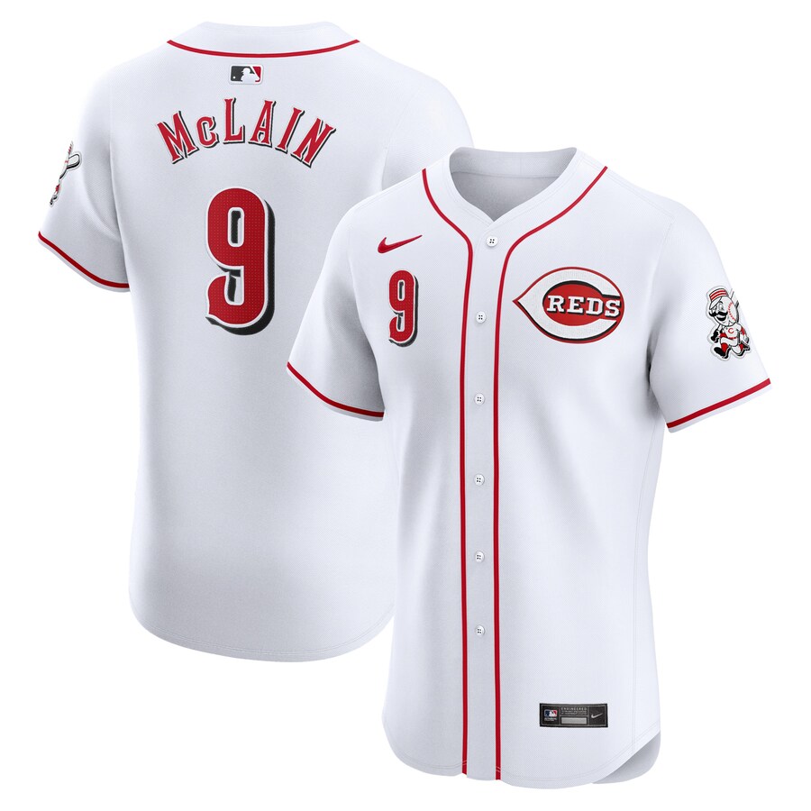 Matt McLain Cincinnati Reds Home Elite Player Jersey White