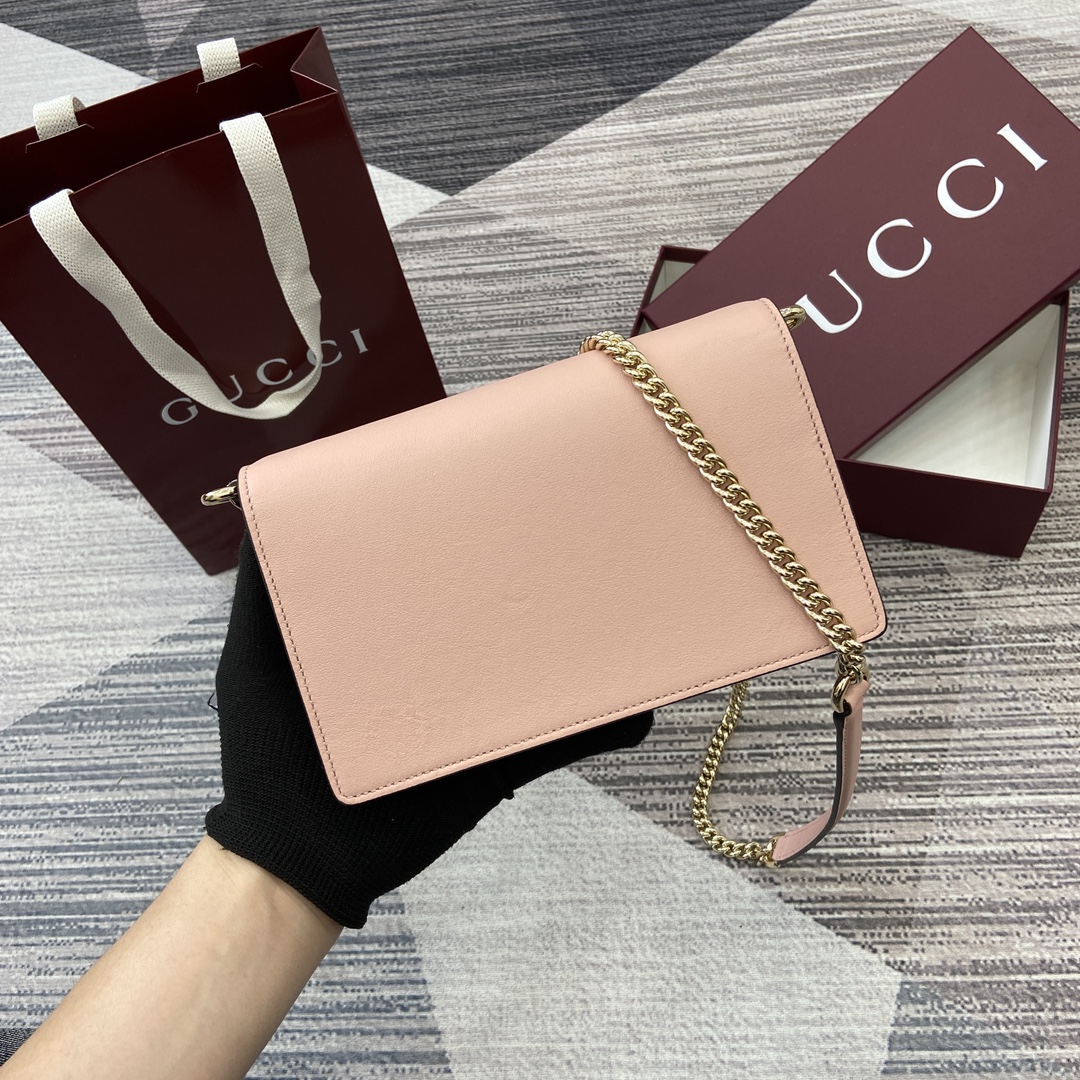 Gucci GG Emblem Chain Wallet
