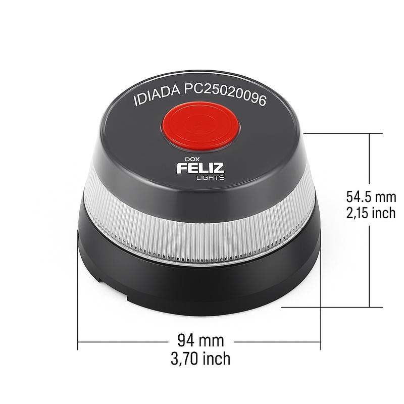 V16 beacon with geolocation and DGT 3.0 connection / Kit V16 beacon + charger and Type C/USB adapter + silicone base and protective case, IP65