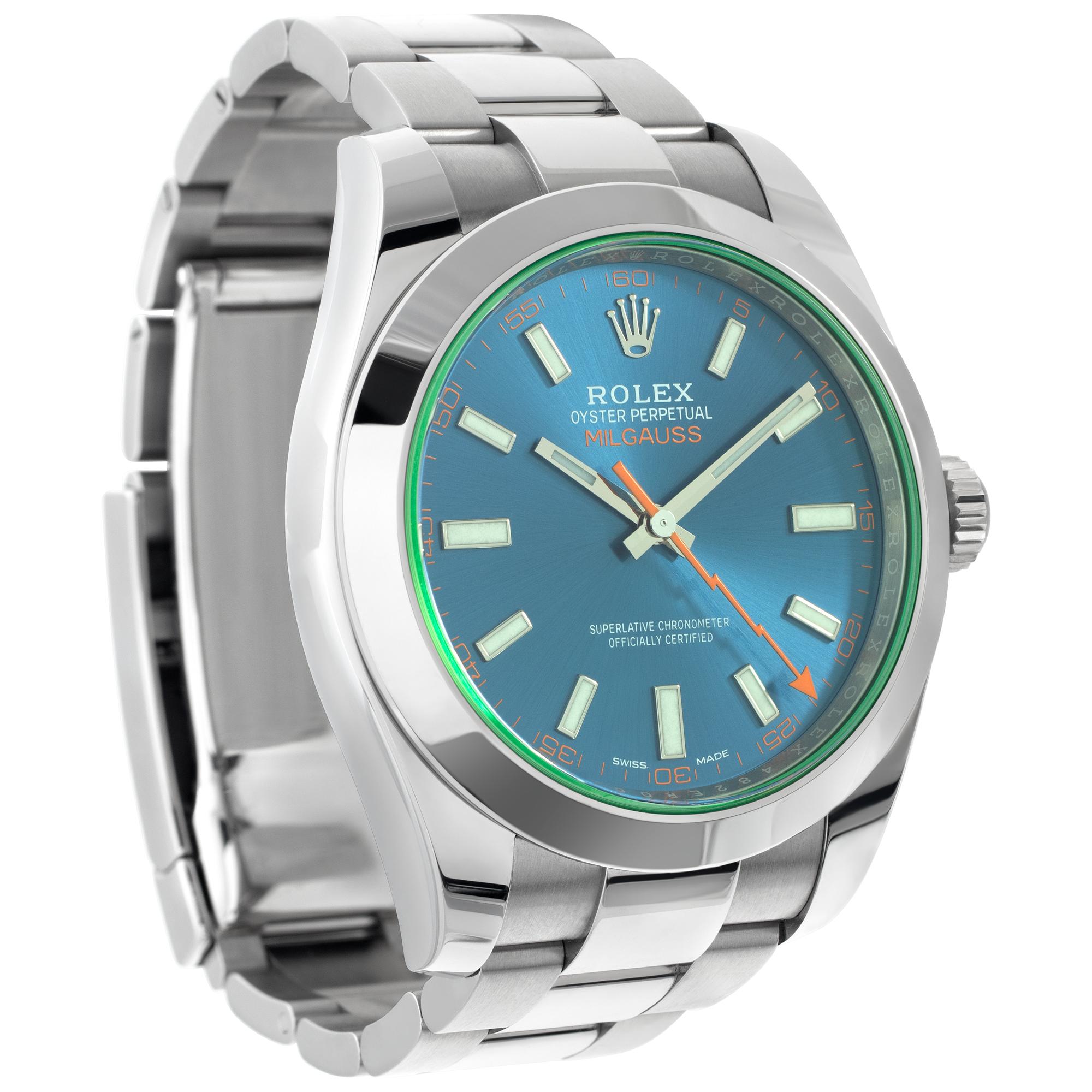 Rolex Milgauss 40mm Blue Dial 116400GV