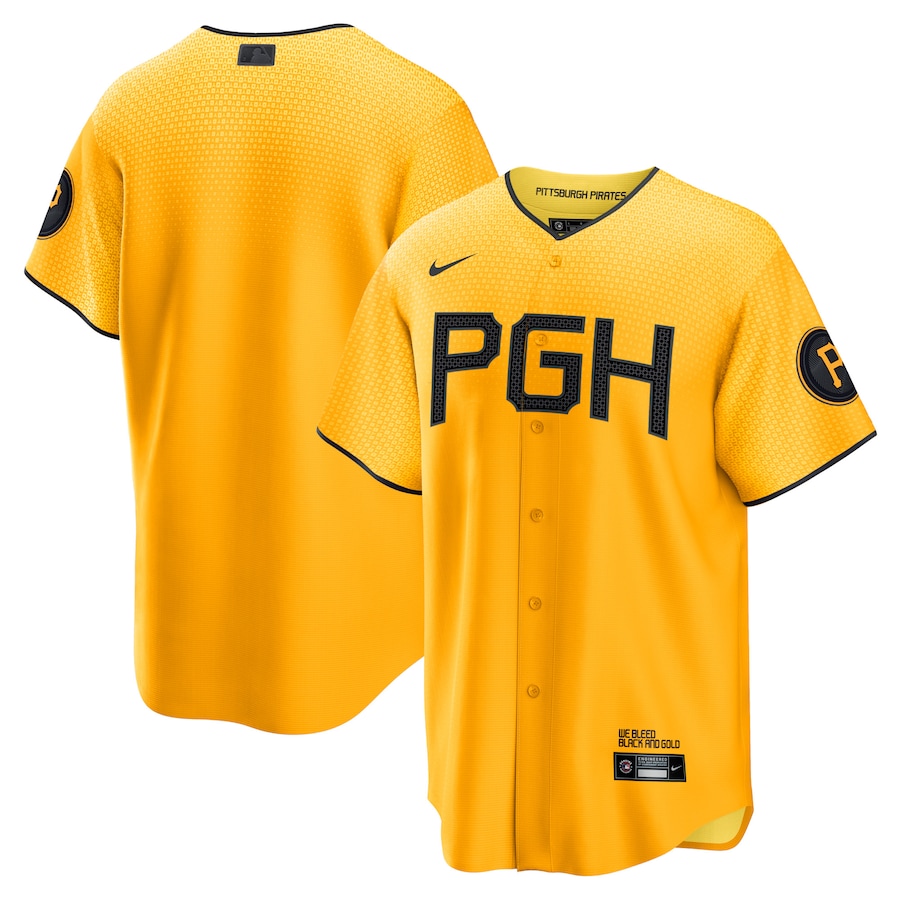 Pittsburgh Pirates City Connect Jersey Gold