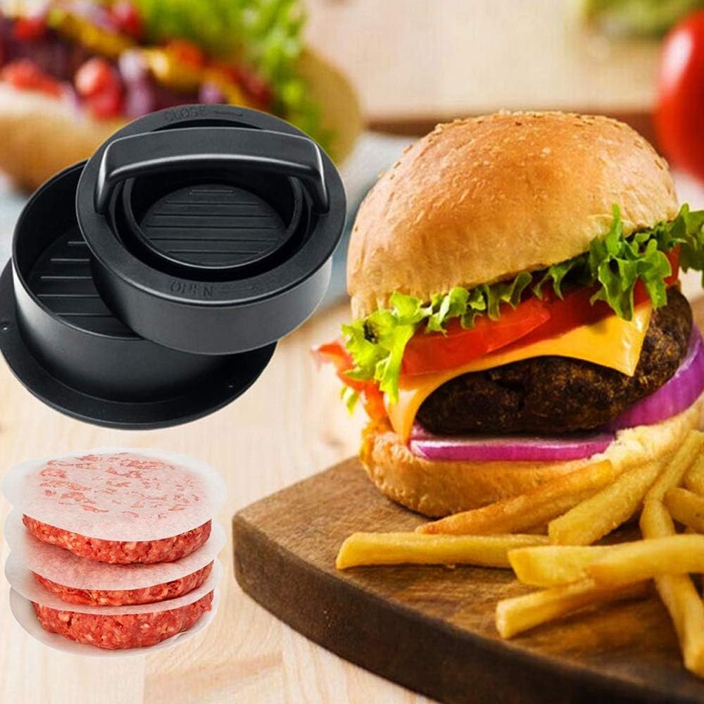 Making Delicious Stuffed & Regular Beef Burgers Perfect Shaped Patties