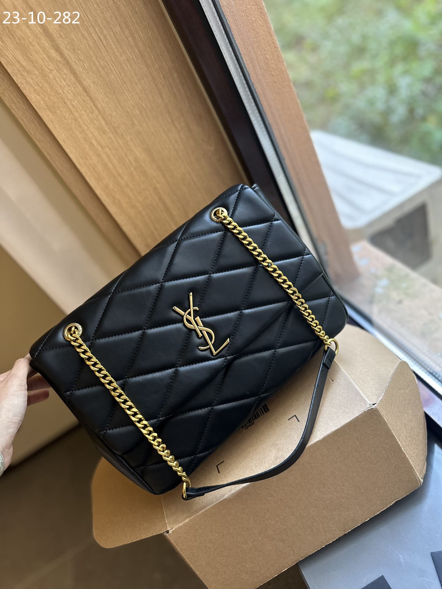 Saint Laurent Puffer Bag Black 33Cm