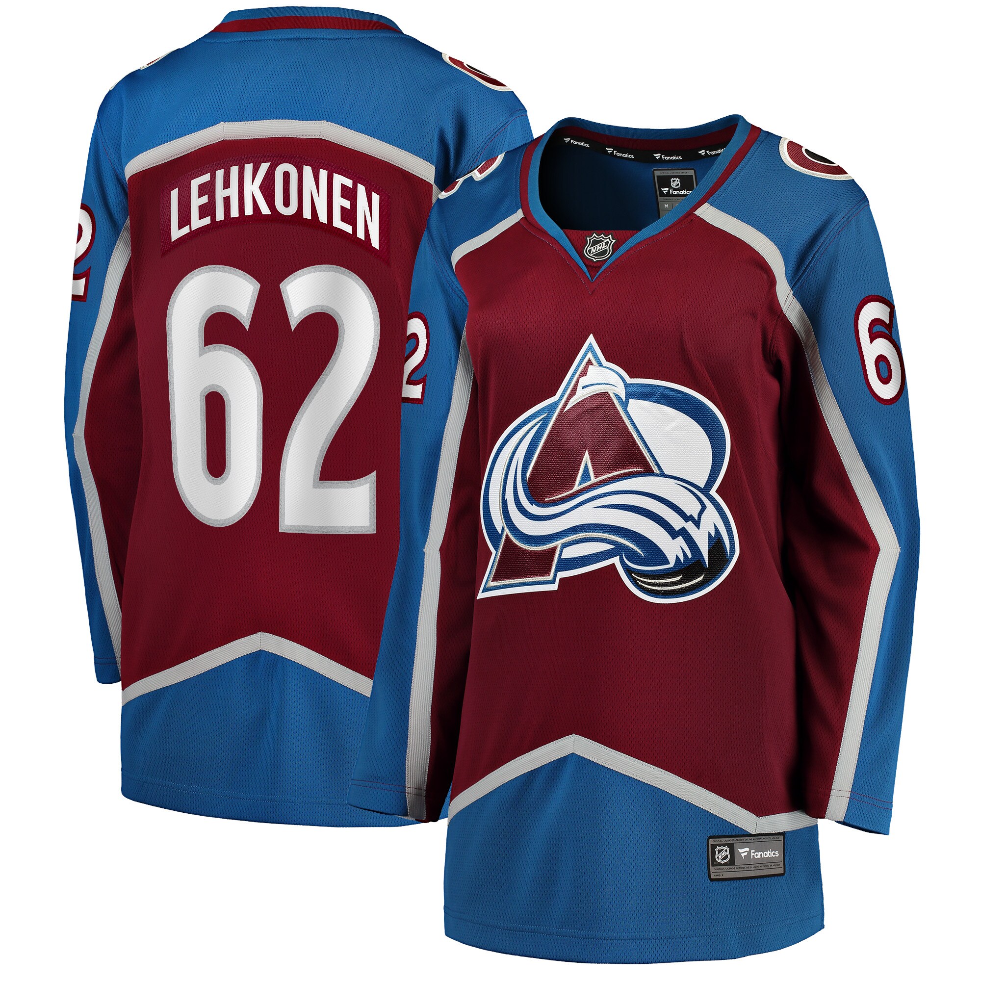 Artturi Lehkonen Colorado Avalanche Fanatics Women’s Home Breakaway Player Jersey – Burgundy