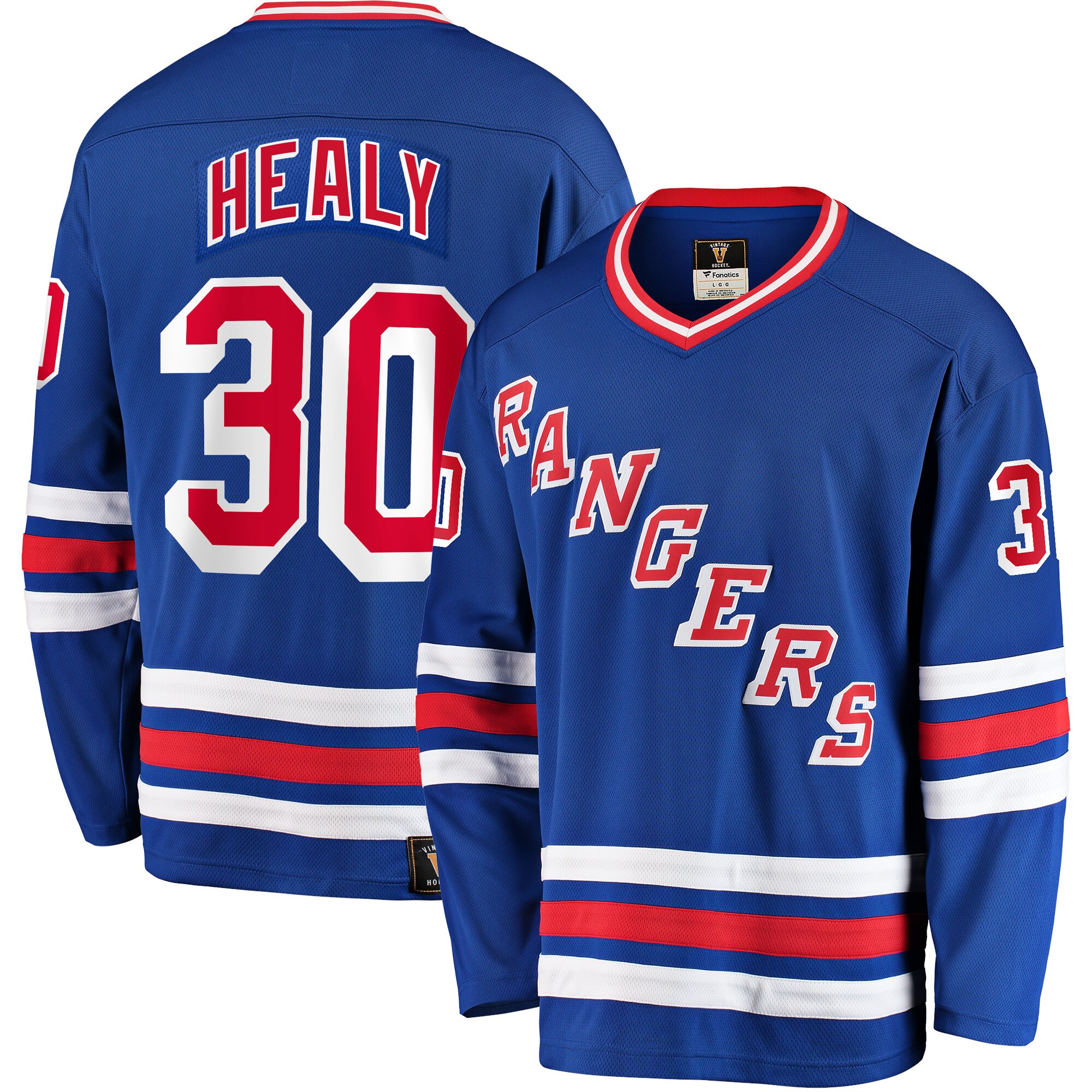 Glenn Healy New York Rangers Fanatics Premier Breakaway Retired Player Jersey – Blue