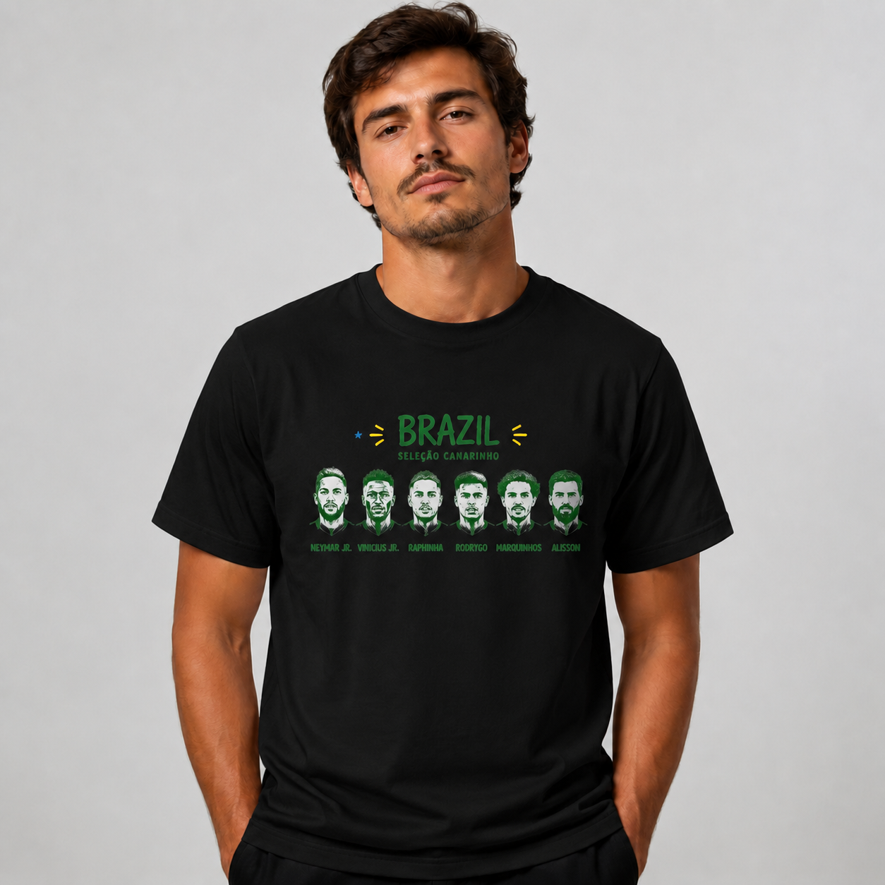 Brazilian Player Pure Cotton T-Shirt – Limited-Time Offer