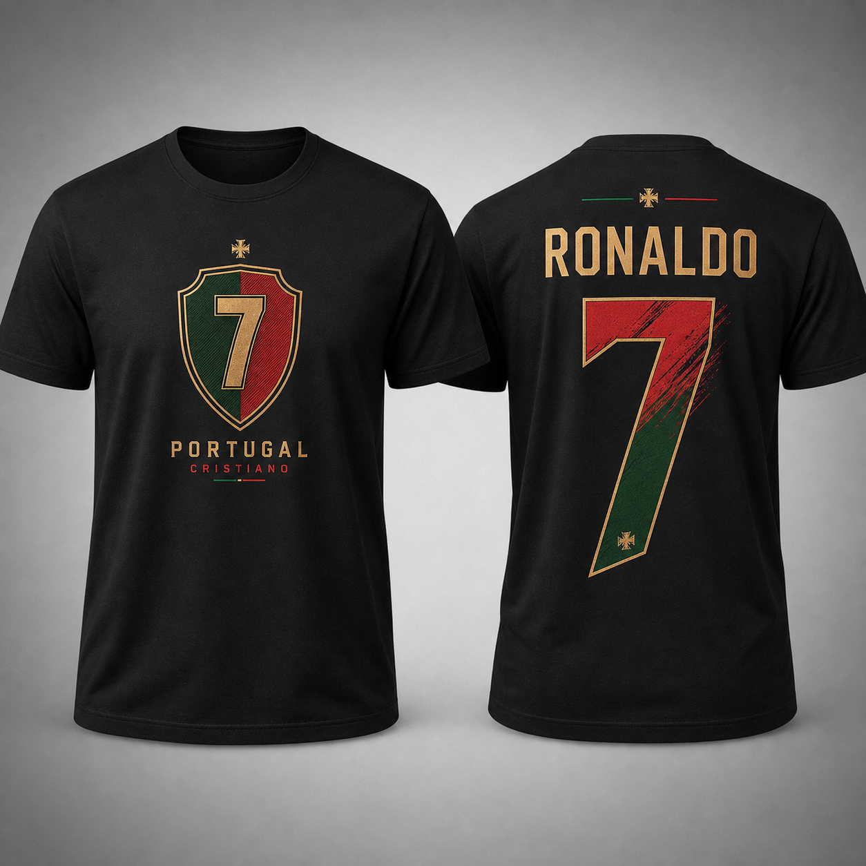 Cristiano Ronaldo Number Pure Cotton T-Shirt – Limited-Time Offer