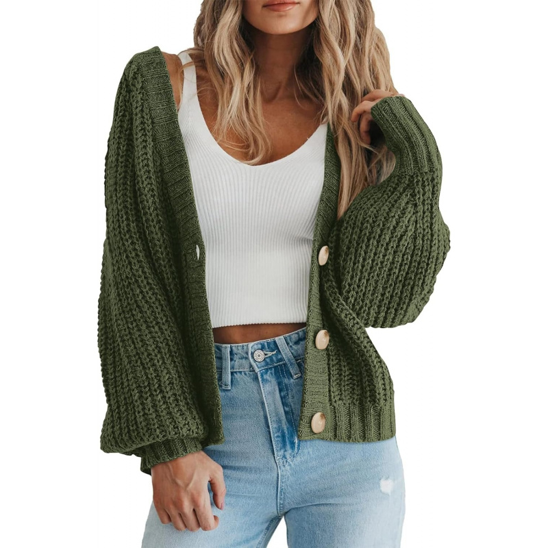 Women's Chunky Knit Open Front Sweater