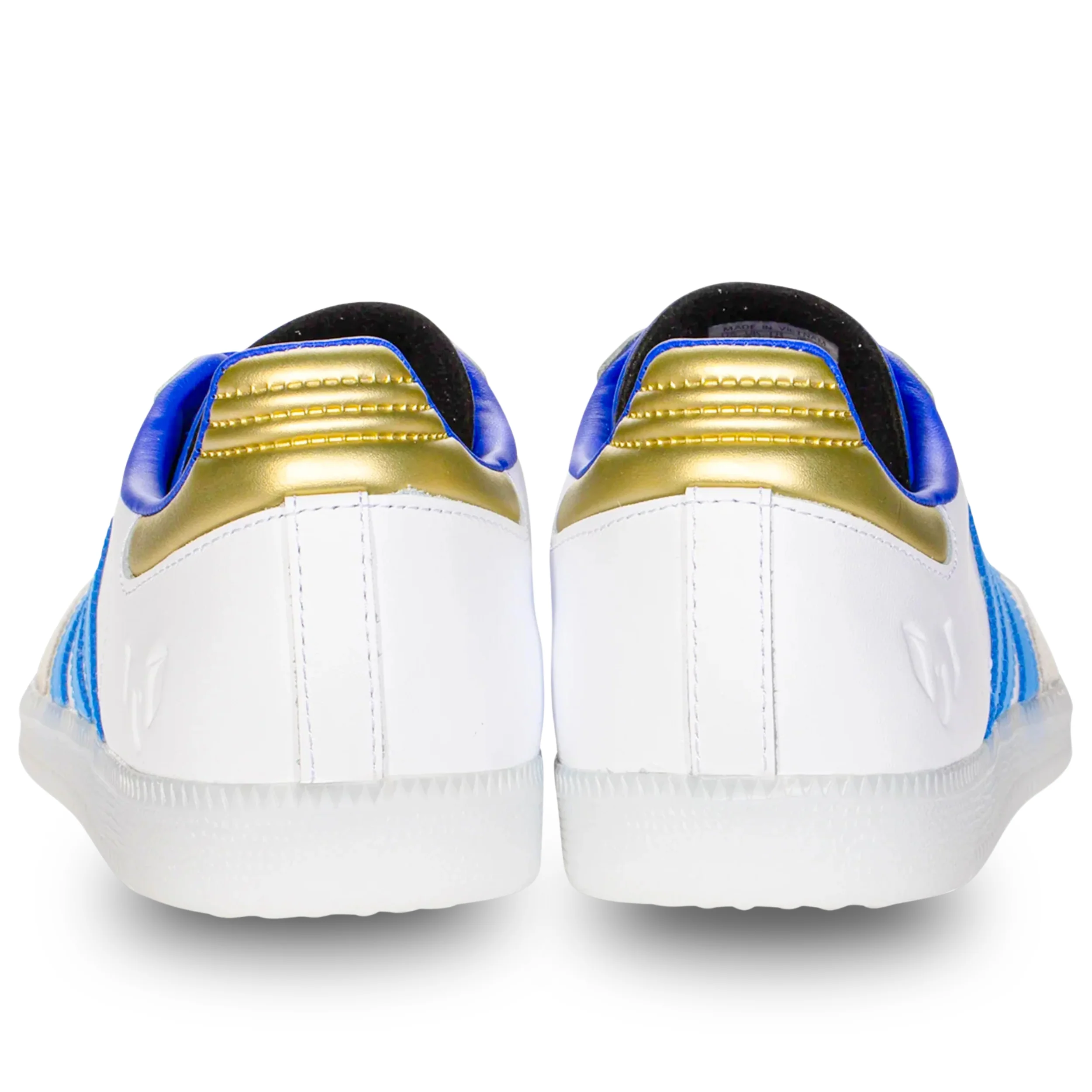 adidas Samba Messi Soccer Shoes (White/Gold/Sky Blue)