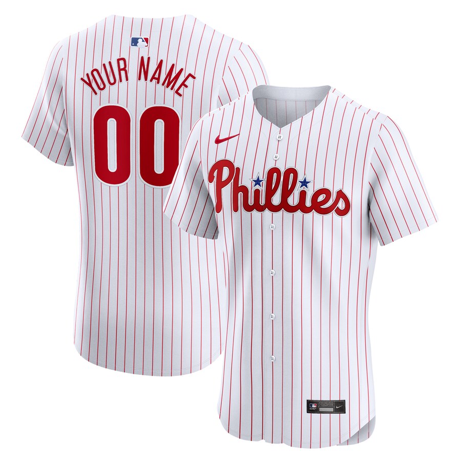 Philadelphia Phillies Home Elite Custom Jersey White