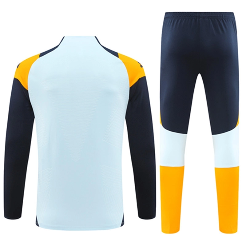 2024-25 Real Madrid Light Blue Long Sleeve Training Suit