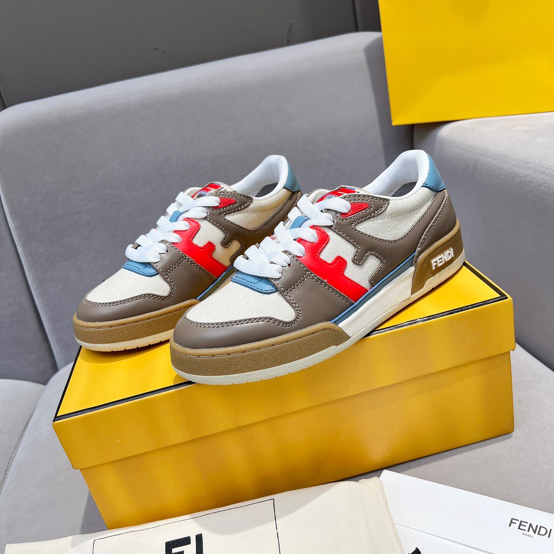 FENDI Match Canvas low-tops sneakers
