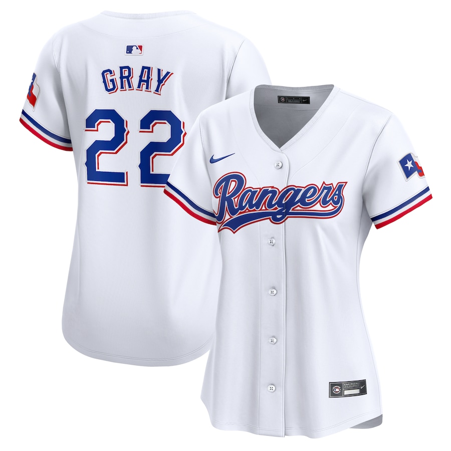 Jon Gray Texas Rangers Women's Home Limited Player Jersey White