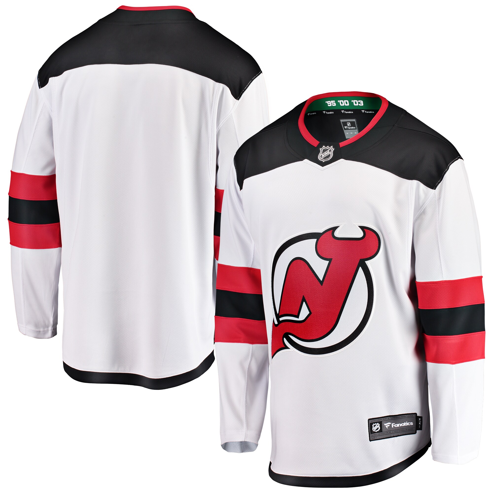 New Jersey Devils Fanatics Youth Away Breakaway Jersey – White