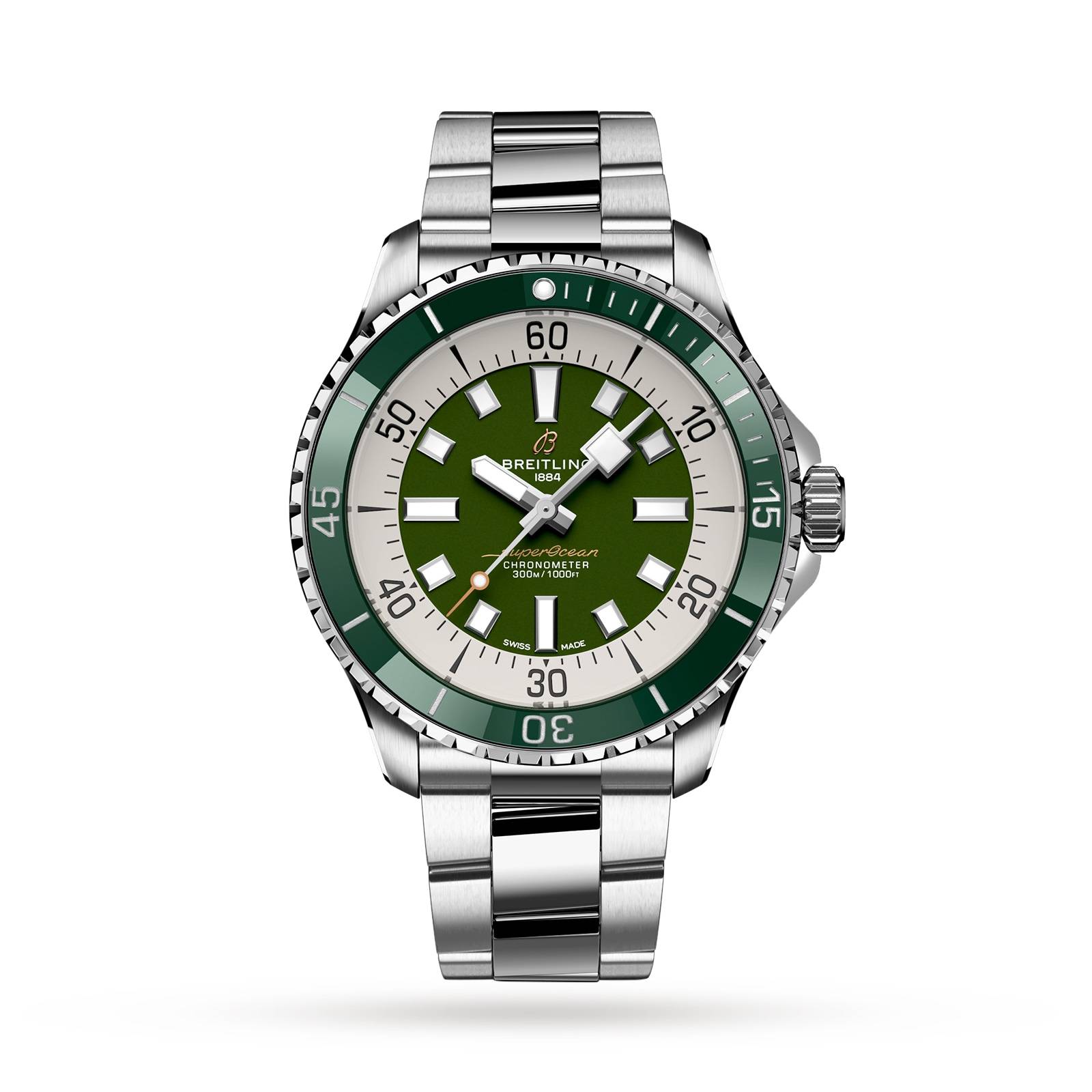 Breitling Superocean 44mm Mens Watch Green-P17532120