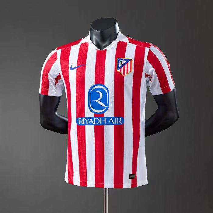 2025/2026 La Liga Atletico Madrid  Team Home Football Jersey Player Version