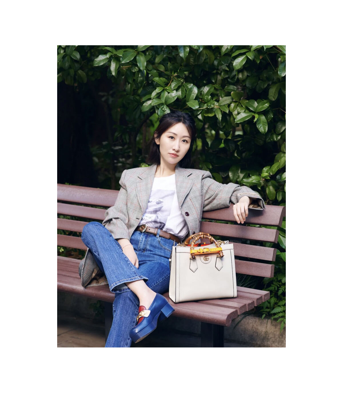 Gucci Diana Small Tote Bag White