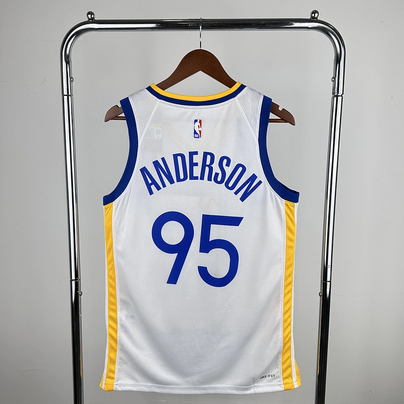 2023 NBA Golden State Warriors 95 ANDERSON Basketball Jersey