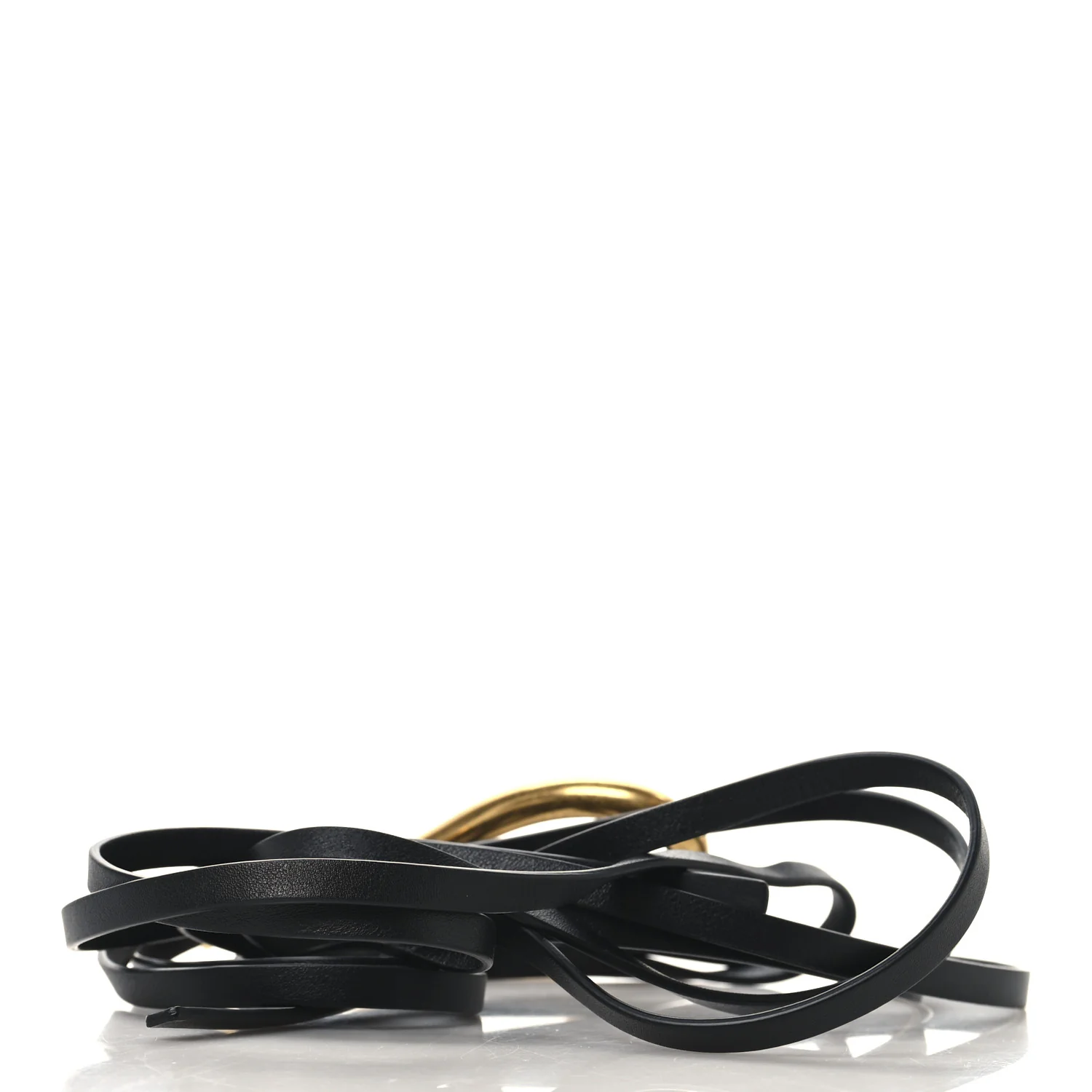 Calfskin Wrap Belt Black