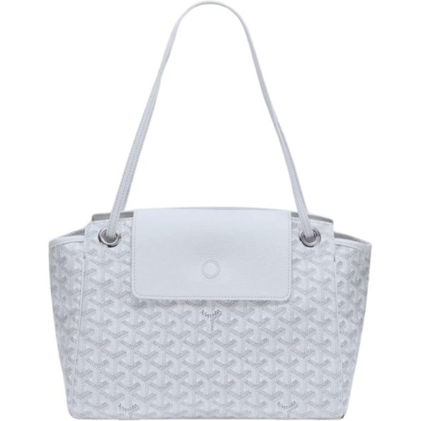 GOYARD ROUETTE SOUPLE BAG WHITE 31CM